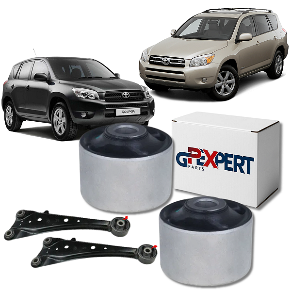PAR BUCHAS MAIOR FACAO SUSPENSAO TRASEIRA RAV4 2006 A 2012