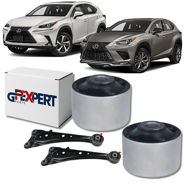 PAR BUCHAS MAIOR DO FACÃO TRASEIRO LEXUS NX300H 2014 A 2021