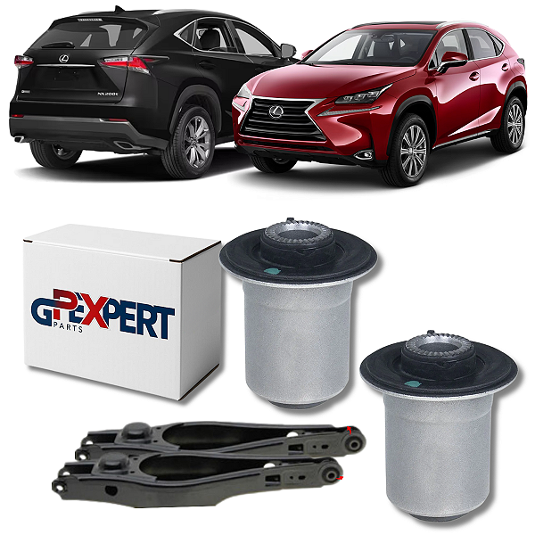 PAR BUCHA BANDEJA BALANÇA TRASEIRA LEXUS NX200T 2014 A 2021