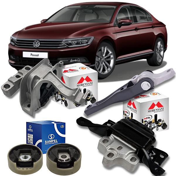 KIT 5 COXIM MOTOR CAMBIO PASSAT 2.0 TSI 2017 2018 2019 2020 21