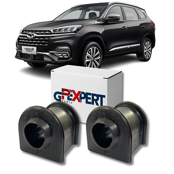 PAR BUCHA BARRA ESTABILIZADORA DIANTEIRA TIGGO 8 2019 A 2025