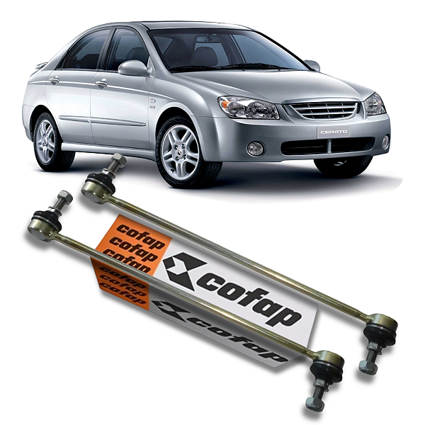 PAR BIELETA SUSPENSÃO DIANTEIRA CERATO 1.6 16V 2006 A 2009 COFAP