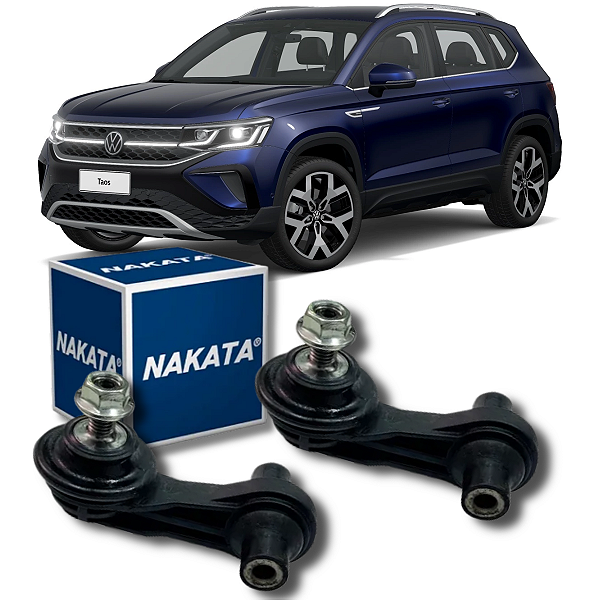 PAR BIELETAS SUSPENSÃO TRASEIRA TAOS 1.4 TSI 2020 A 2025 NAKATA