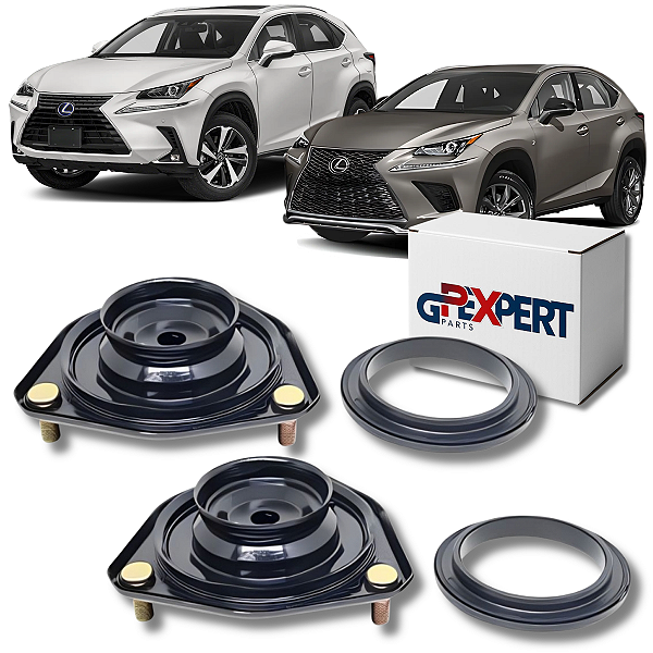 PAR COXIM AMORTECEDOR DIANTEIRO C/ ROLAMENTO LEXUS NX300H 2014 A 2021