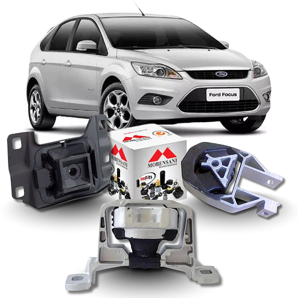 KIT 3 COXIM MOTOR CAMBIO FOCUS 1.6 16V SIGMA 2009 A 2013