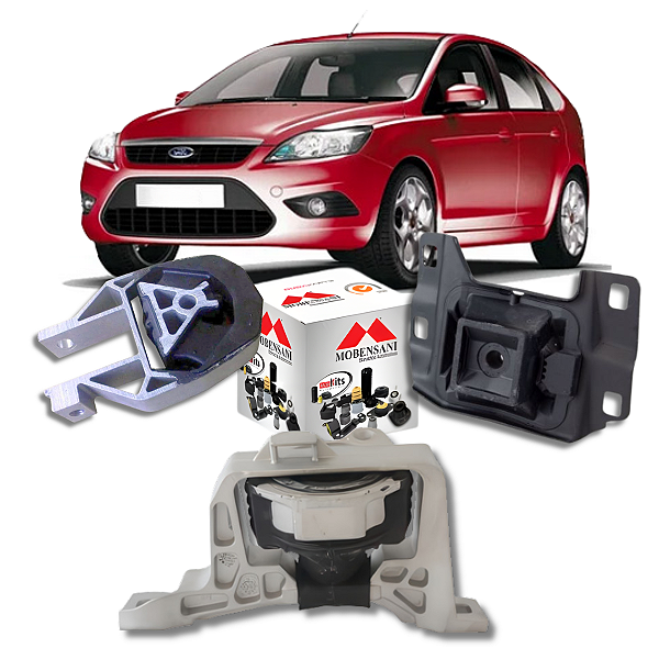 KIT 3 COXIM MOTOR CAMBIO FOCUS 2.0 16V DURATEC 2009 A 2013