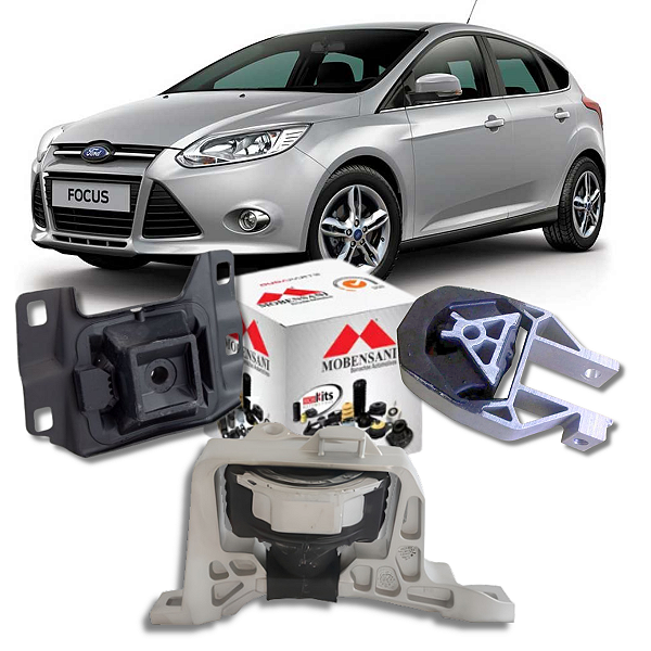 KIT 3 COXIM MOTOR CAMBIO FOCUS 2.0 16V DURATEC 2014 A 2019