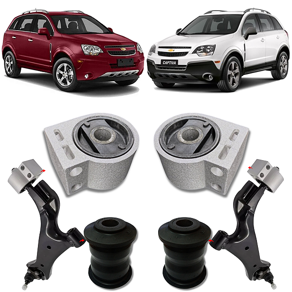 KIT 04 BUCHAS DA BANDEJA DIANTEIRA CAPTIVA 2008 A 2017