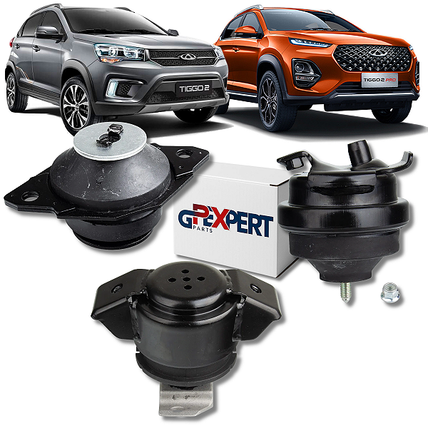 KIT 3 COXIM MOTOR CAMBIO TIGGO 2 1.5 2017 A 2022