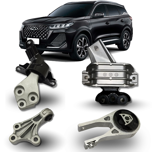 KIT 4 COXIM MOTOR CAMBIO TIGGO 7 1.6 TURBO 2021 A 2026