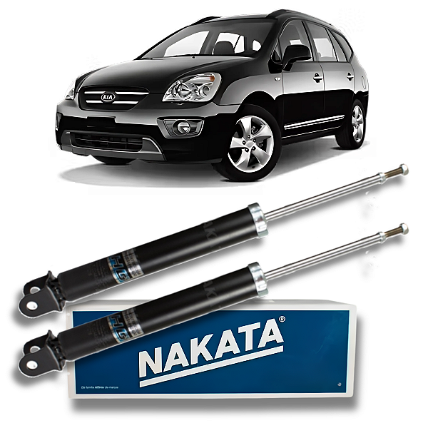 PAR AMORTECEDORES TRASEIROS CARENS 2006 A 2013 NAKATA