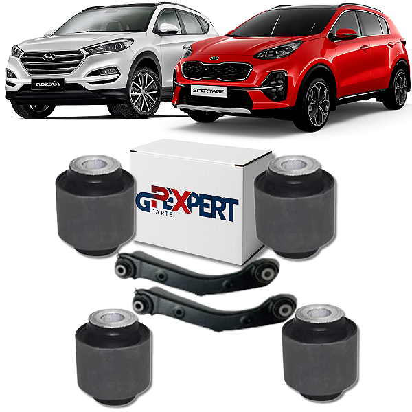 KIT 4 BUCHAS BRAÇO CURVO TRASEIRO NEW TUCSON SPORTAGE 16/23