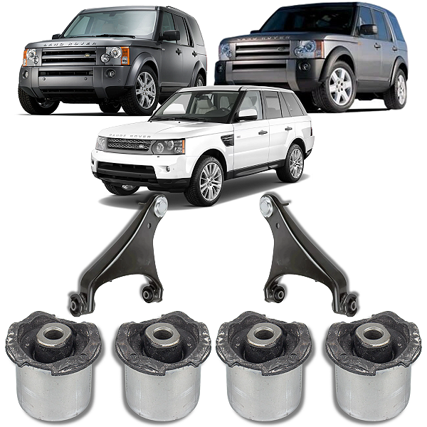 KIT 4 BUCHA BANDEJA DIANTEIRA SUPERIOR DISCOVERY 3 4 2004/..