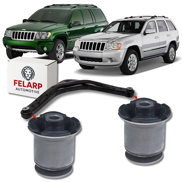 PAR BUCHA BANDEJA TRASEIRA SUPERIOR JEEP GRAND CHEROKEE 2.7 3.1 4.0  4.7 1999 A 2005