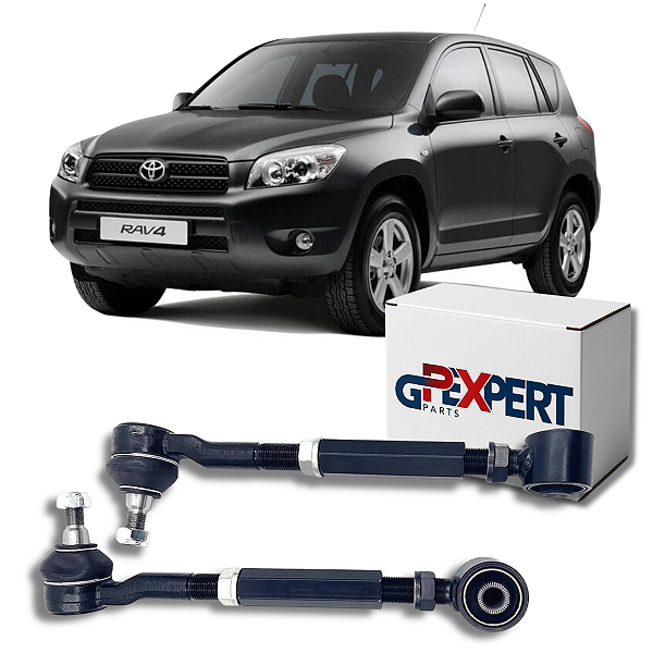 PAR BRAÇO RETO TIRANTE DA SUSPENSÃO TRASEIRA RAV4 2006 A 2012