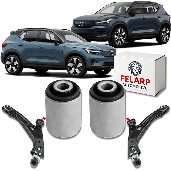 PAR BUCHAS MENORES DA BANDEJA  DIANTEIRA XC40 2018 A 2026