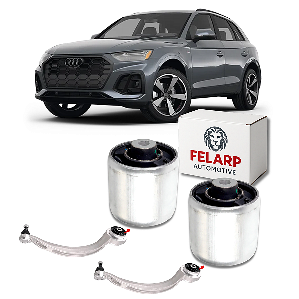 PAR BUCHAS BRAÇO CURVO DIANTEIRO AUDI Q5 2.0 TFSI 2017 A 2023