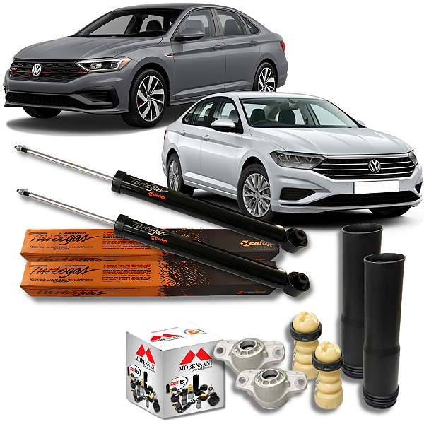 KIT AMORTECEDOR COXIM TRASEIRO JETTA 1.4 2.0 TSI GLI 2018 A 2024