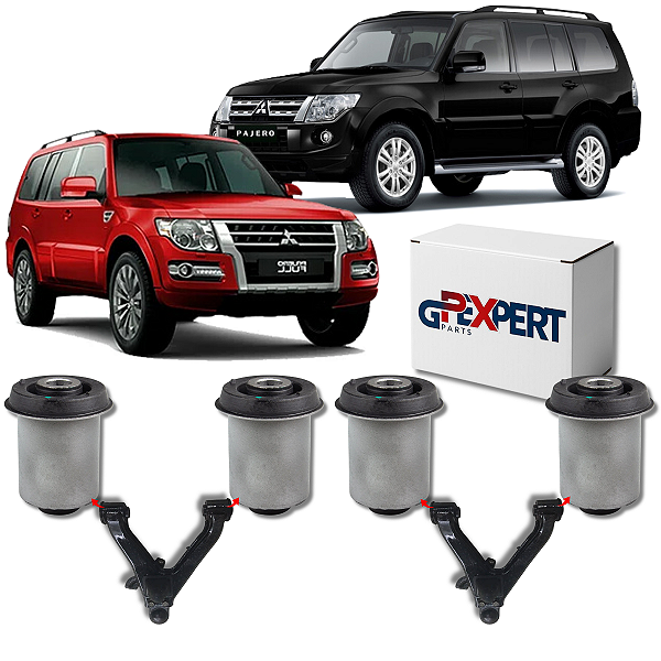 KIT 04 BUCHAS DA BANDEJA SUPERIOR TRASEIRA PAJERO FULL 2002 A 2021