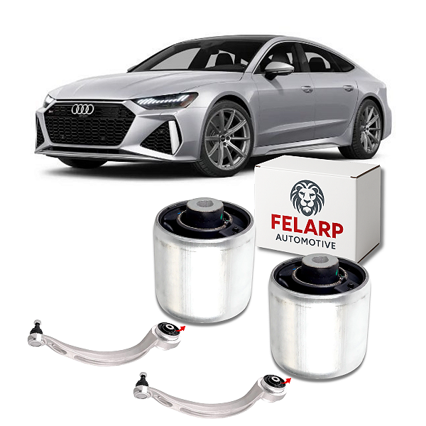 PAR BUCHAS BRAÇO CURVO DIANTEIRO AUDI RS7 C8 4.0 V8 2020 A 2023