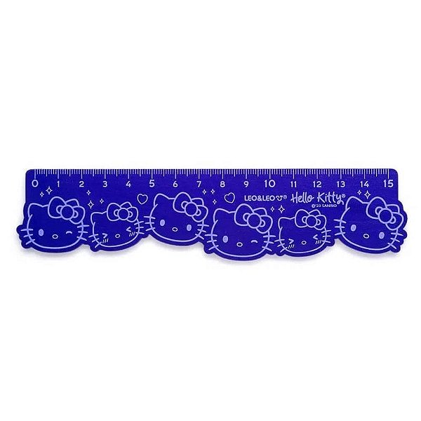Régua de madeira decorada Hello Kitty - LEO&LEO
