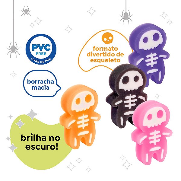 Borracha Boo! Brilha no Escuro – Cores Sortidas -Tris