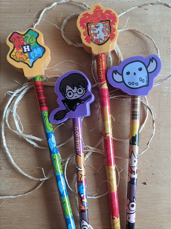 LÁPIS HB  HARRY POTTER COM BORRACHA NA PONTA - LEO&LEO