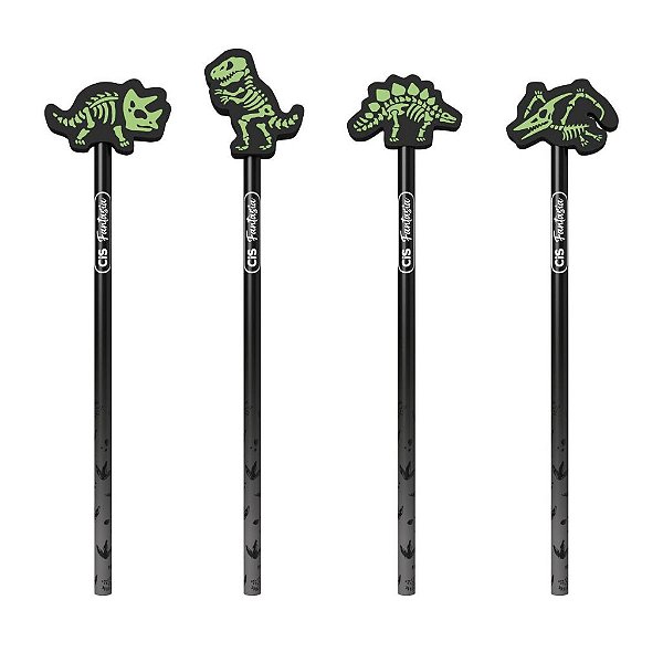 Lápis Preto Fantasia Dinoglow CIS - HB