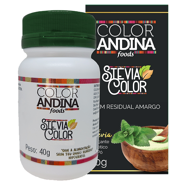 ADOCANTE  STEVIA COLOR ANDINA 40G