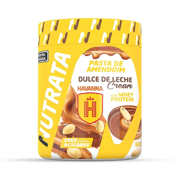 PASTA AMENDO WHEY SABOR DULCE DE LECHE CRUNCHY HAVANNA 600G