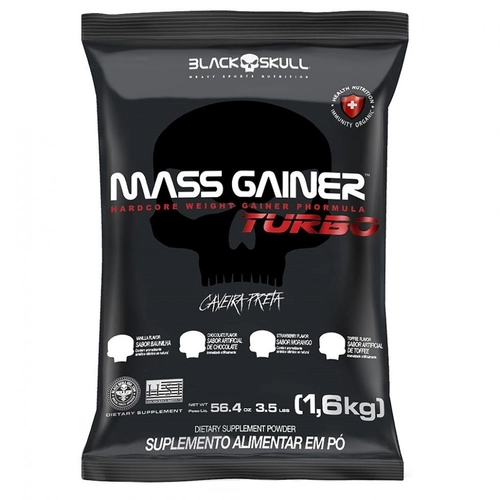 REFIL MASS GAINER TURBO MORANGO 1,6KG