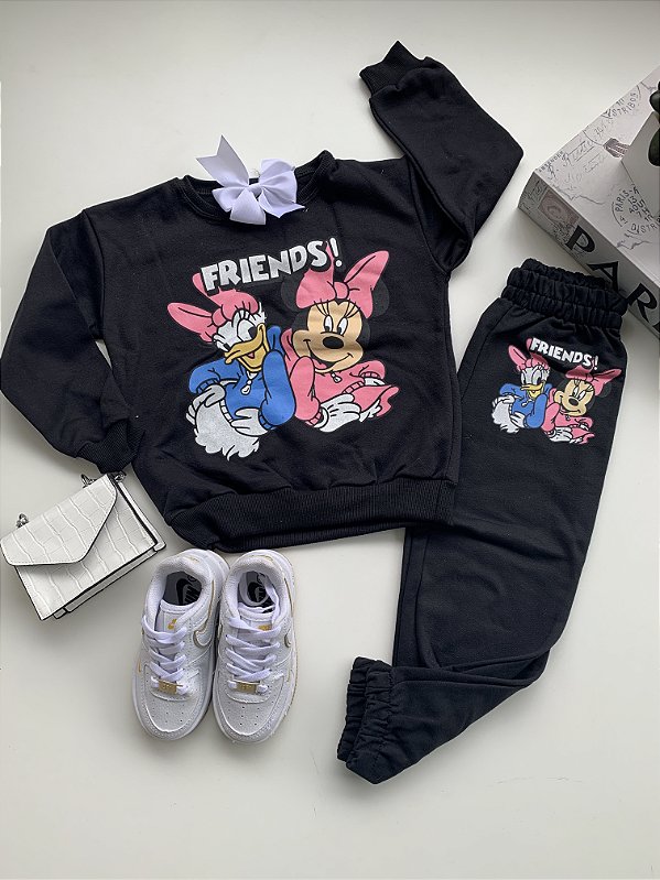CONJUNTO MOLETOM FRIENDS TAM 4 AO 10