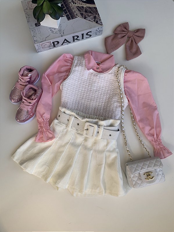 short saia cotelê