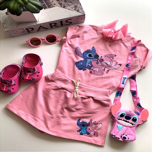 CONJUNTO STICH ROSA