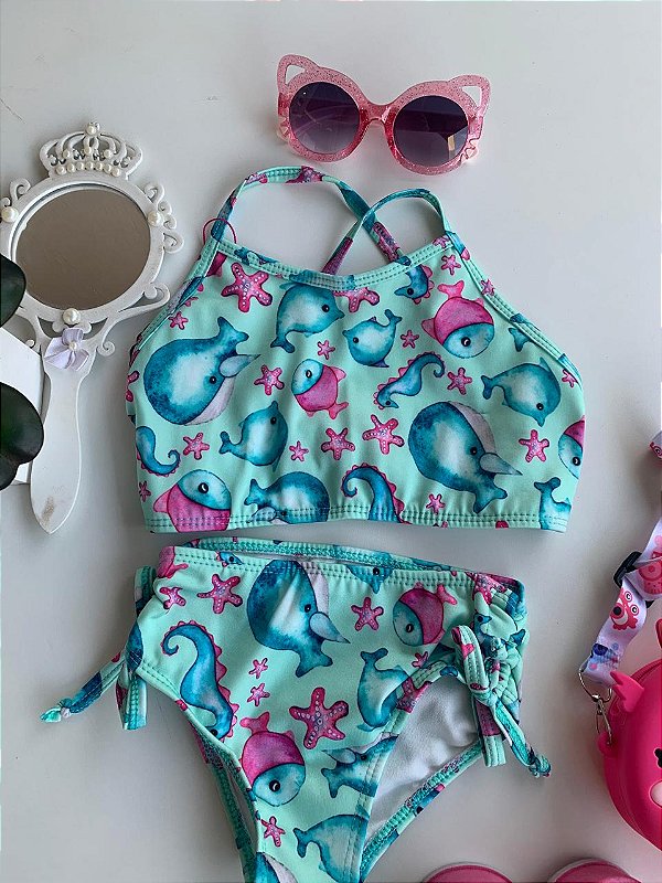conjunto biquini verde