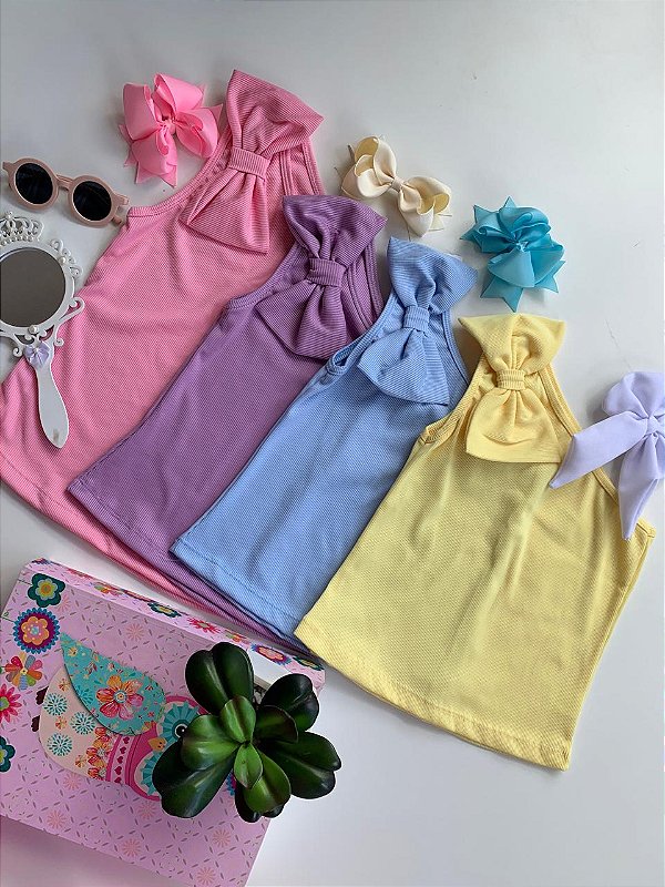 blusa laço ombro