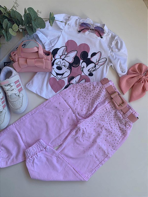Conjunto minnie calça