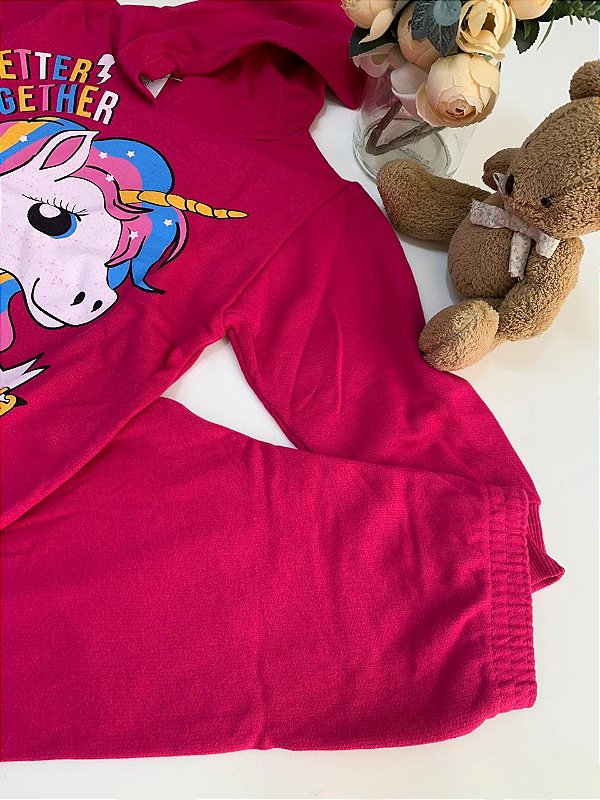 Conjunto Moletom Unicórnio