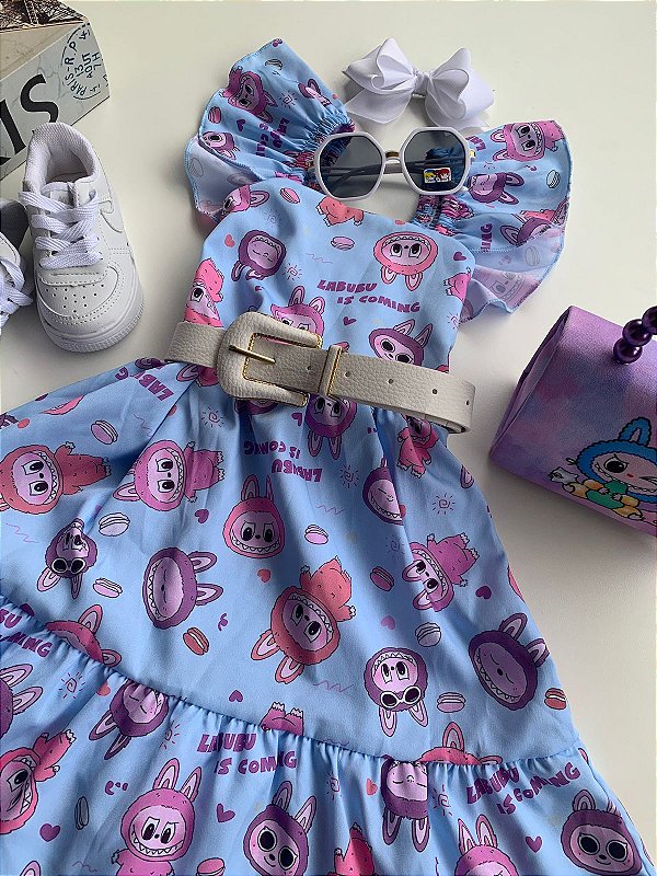 Vestido Labubu Azul