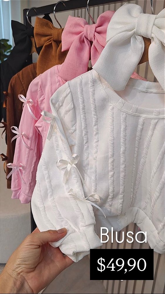 Blusa laçinho