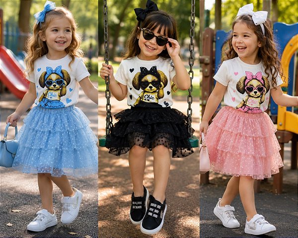tshirt ursa de saia