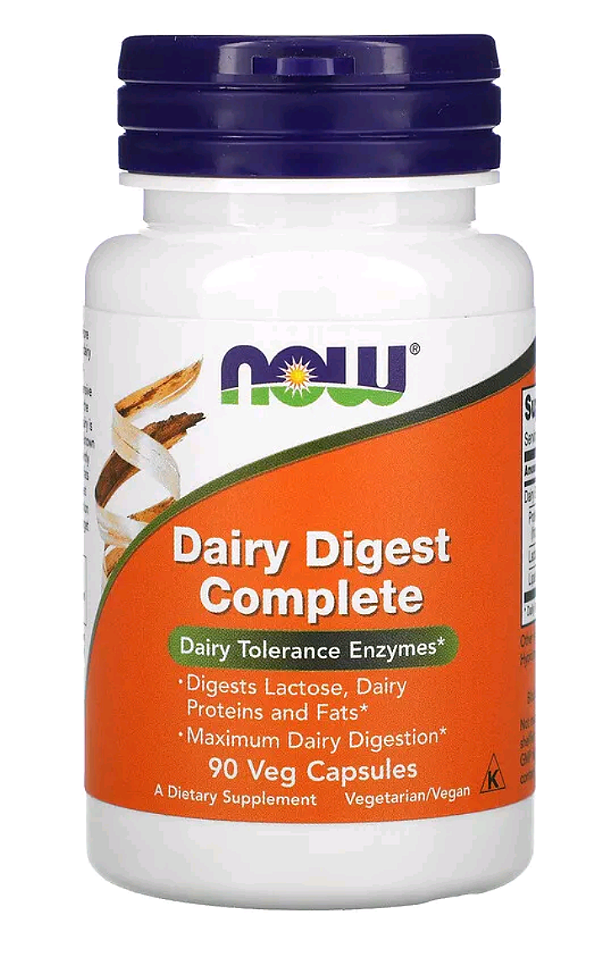 Dairy Digest Now Foods – Intolerância à Lactose? ORIGINAL EUA ✅