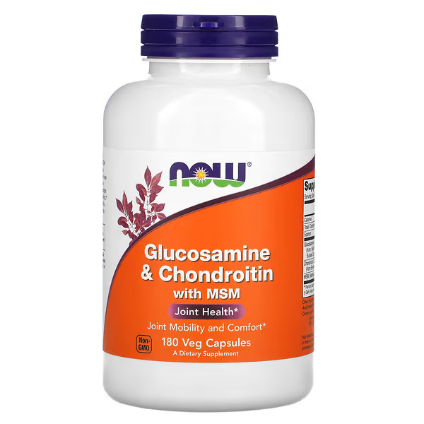 Glucosamine Chondroitin MSM Now Foods – 180 Cápsulas | Original✅