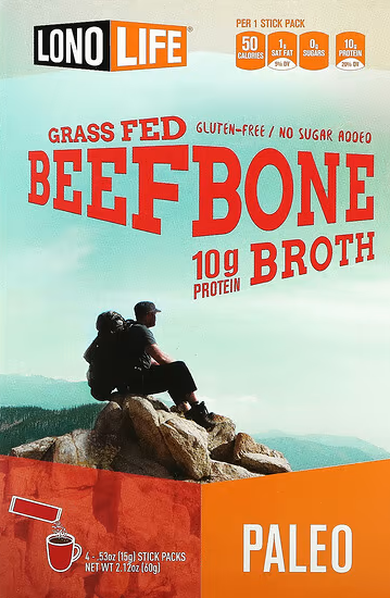Beef Bone Broth Proteína Colágeno Em Pó+Proteína Natural Sachê Original✅