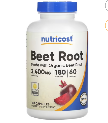 Beet Root 180 Cáps Nutricost – Resistência e Vitalidade Original