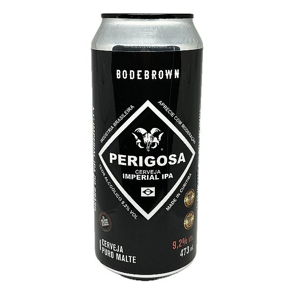 Cerveja Perigosa Imperial Ipa 473ml Pale Ale 9,2% Bodebrown
