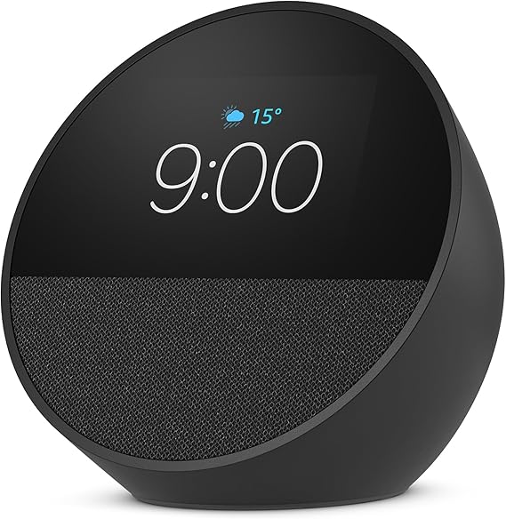 Echo Spot (2024) com Alexa, Despertador Inteligente com Som Vibrante