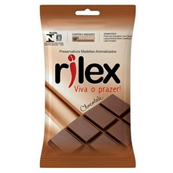 PRESERVATIVO AROMA CHOCOLATE C/03UN - RILEX