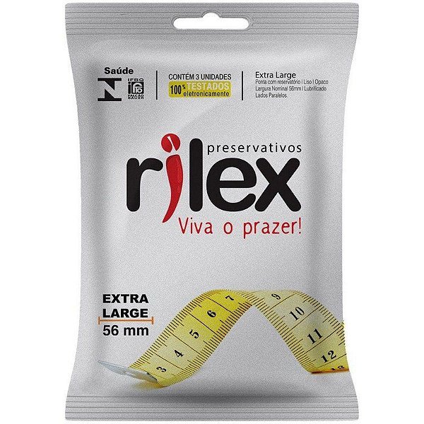 PRESERVATIVO EXTRA GRANDE CX C/48 X 03UN - RILEX
