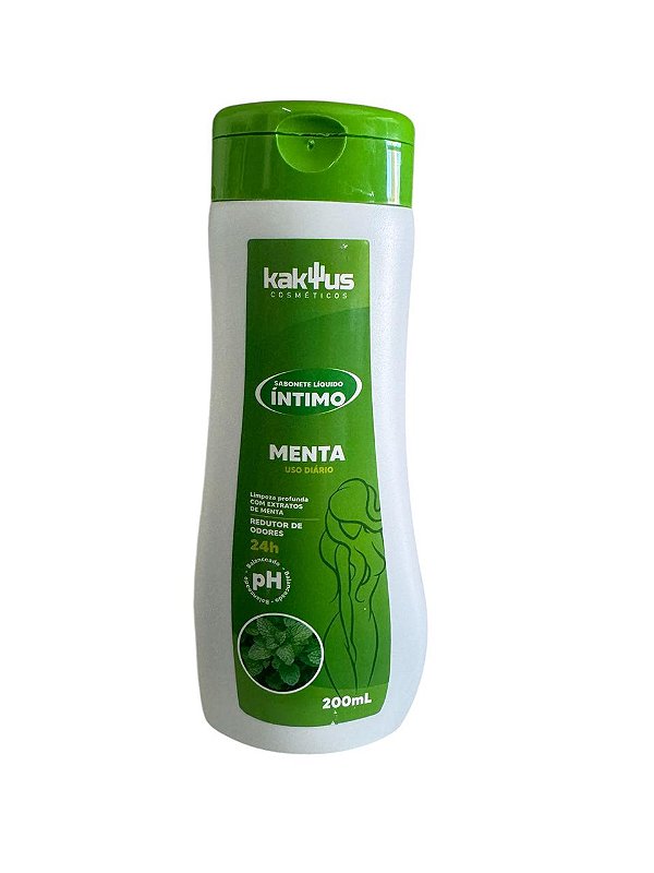Sabonete Liquido Íntimo Menta 200mL Kaktus - KAK01